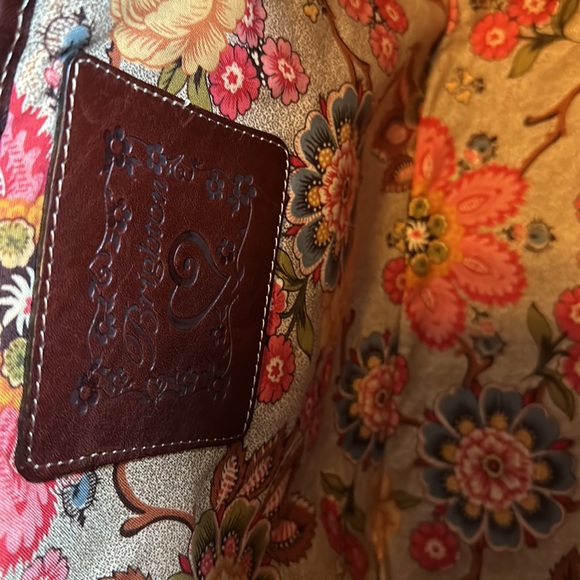 Brighton ❤️woven straw tote with leather trim~excellent condition~dust bag & Box - Picture 3 of 7